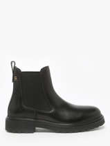 Chelsea Boots Uit Leder Tommy hilfiger Zwart women 8766BDS